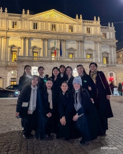 Savoring a chance to be the ones in the audience, musicians enjoy a night of Tchaikovsky at the Teatro alla Scala opera house in Milan, Italy.