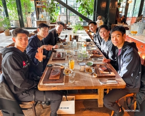 How do dancers refuel? A good steak never fails.