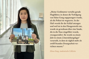 In eigenen Worten: <a target='_blank' href='https://www.shenyuncommunity.org/post/elena-fang'>Lesen Sie hier die Geschichte der studentischen Cellistin Elena Fang.</a>