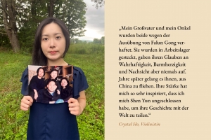 In eigenen Worten: <a target='_blank' href='https://www.shenyuncommunity.org/post/crystal-ho-1'>Lesen Sie hier die Geschichte der Bratschistin Crystal Ho.</a>
