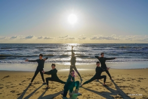 Sunset lends cinematic flair to our dancers' moves. 