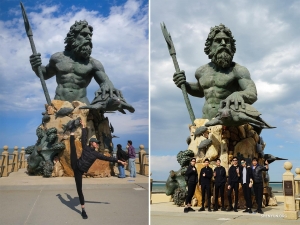 ...like this 34-foot-tall King Neptune statue.