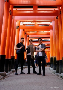 ... to the iconic red torii gates of Fushimi Inari Shrine.